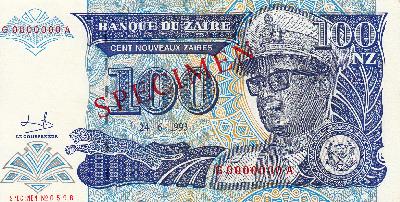 Beschrijving voorzijde: SPECIMEN